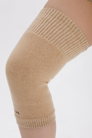 Наколенники длинные 70% шерсть ТОД (F, бежевый)