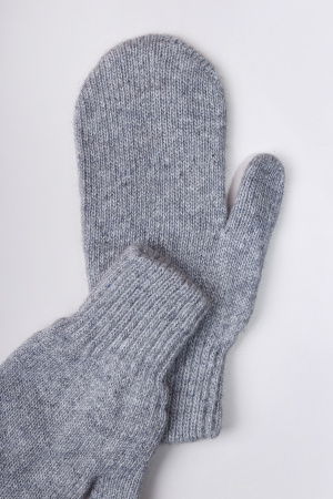 Варежки взрослые 70% шерсть Бат Сежу (1, серый)