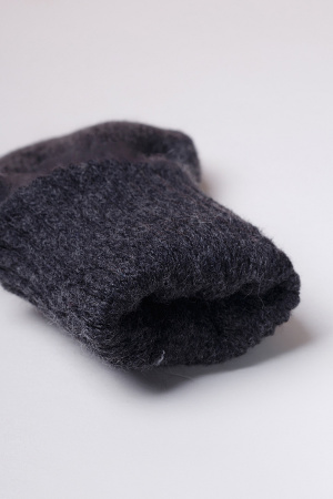 Варежки взрослые 70% шерсть Бат Сежу (1, графитовый)