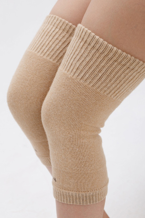Наколенники длинные 70% шерсть ТОД (F, бежевый)