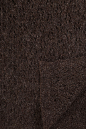 Палантин шерсть вязанный ТОД (70*200, шоколад)