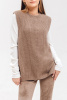 Жилет жен 06055 каш Munkh (2XL-52, 57 коричневый)