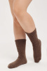 Носки 100% шерсть ТОД (34-36, шоколадный)