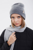 Шапка KA102025 Гоби (F, 1300 серебристо-серый)