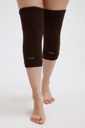 Наколенники короткие 70% шерсть ТОД (F, шоколадный)