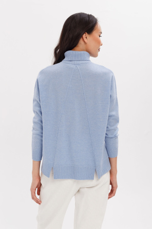 Свитер жен 12072 каш Мунх (M-46, 520 голубой)