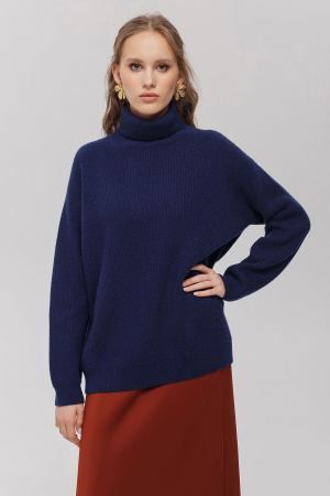 Свитер жен як 12126 Мунх (XL-50, 85 темно-синий)