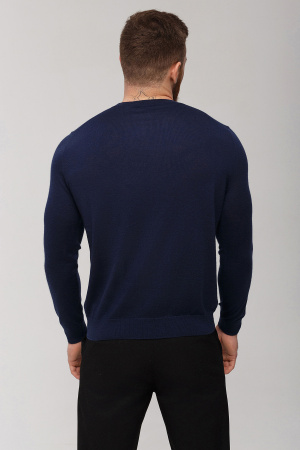 Джемпер муж KМ043844 каш+шелк гоби (3XL-54, 1479 сапфировый)