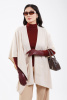Пончо каш IA 20-213L БлюСкай (OS oversize, 200 бежев )