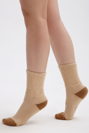 Носки 70% шерсть ТОД (34-36, беж*рыж)