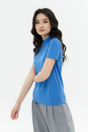 Джемпер жен шелк+каш HАD23009L БлюСкай (L-48, 450 ярко-син)