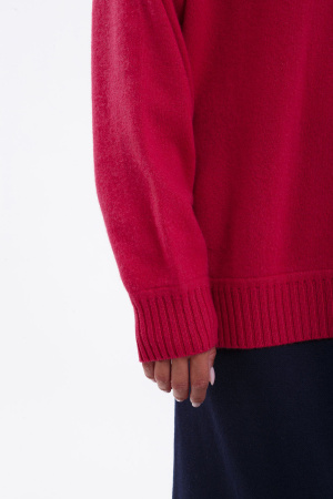 Свитер жен 12156 мунх (S-44, 1717 малиново-красный)