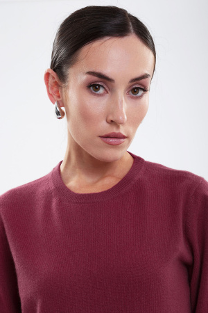 Джемпер жен 01117 каш мунх (S-44, 1209 брусничный)