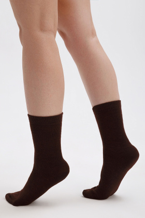 Носки 70% шерсть   (44-46, шоколадный)