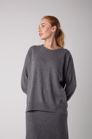 Джемпер жен 01166 каш Munkh (2XL-52, 74 серый)