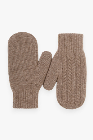 Варежки 30120 каш мунх КХ (F, 57 коричневый)
