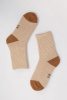 Носки 70% шерсть ТОД (34-36, беж*рыж)
