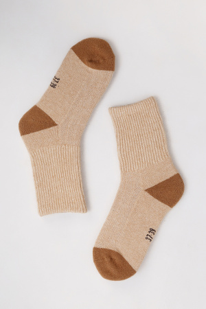 Носки 70% шерсть ТОД (34-36, беж*рыж)