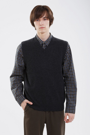 Жилет муж КМ030189 (316003 ((320036)) гоби (S-44, 75 графитовый)