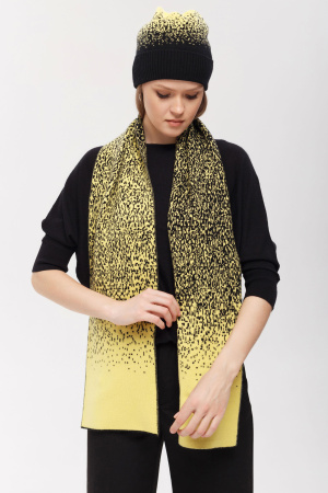 Шарф КU211847 гоби (170*23, 1481/582 черн*желт)