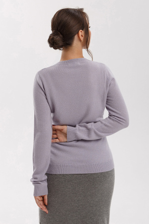 Пуловер жен KW071532 гоби (M-46, 1556 пастельно-лилов)