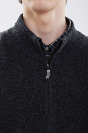 Сорочка муж 11008 на молнии каш Мунх (M-46, 75 графитовый)