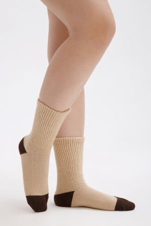 Носки 70% шерсть ТОД (37-39, беж*шок)