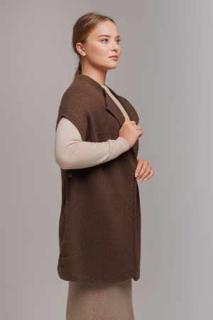 Жилет-накидка 5W07009 ТОД (F, шоколадный)