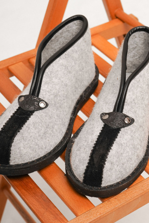 Тапочки войлочные закрытые Bogts (40-41, серый)