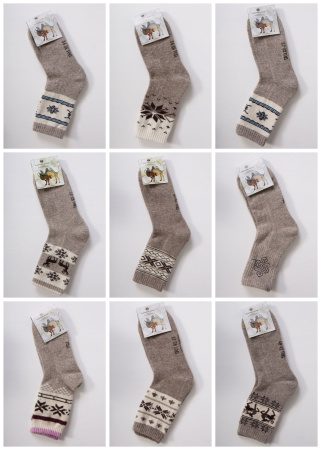 Носки 100% шерсть ТОД (37-39, в ассортименте)