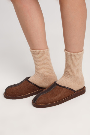 Тапочки войлочные без пятки Bogts (36-37, коричневый )