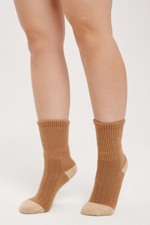 Носки 70% шерсть ТОД (34-36, рыж*беж)
