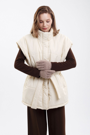 Перчатки взрослые 70% шерсть ТОД (2 , коричневый )