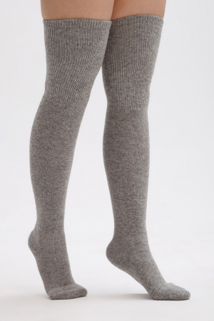 Чулки 70% шерсть ТОД (F, серый)