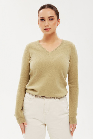 Пуловер жен KW071532 гоби (L-48, 28 паст-трав)