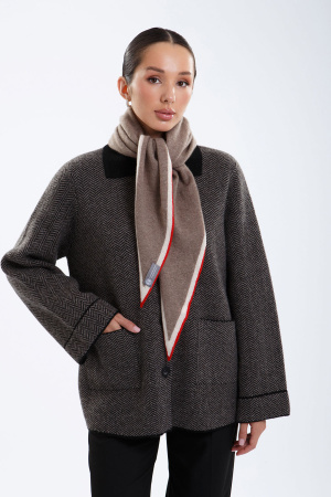 Кардиган жен 32152 як Munkh (M-46, 81/06 черн*светло-серый)