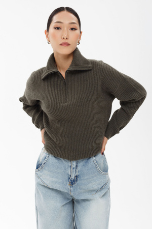 Сорочка жен 11061 на молнии каш мунх (M-46, 740 хаки)