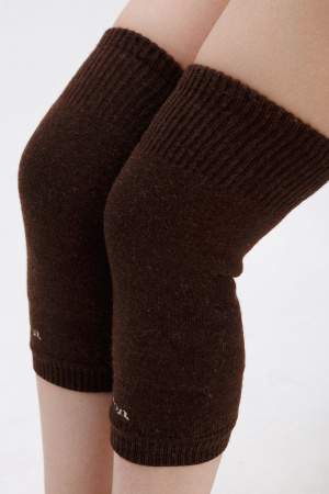 Наколенники длинные 70% шерсть ТОД (F, шоколадный)