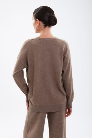 Кардиган жен 08397 каш Munkh (M-46, 57 коричневый)