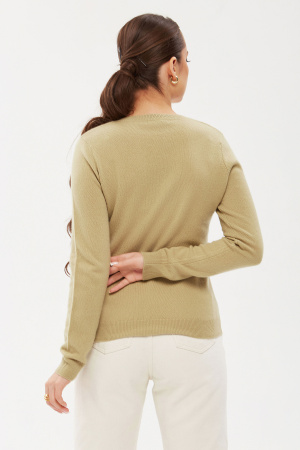 Пуловер жен KW071532 гоби (L-48, 28 паст-трав)