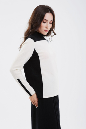 Джемпер жен 12208 каш мунх (XL-50, 01/81 бел*черн)