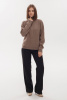 Сорочка жен 11061 на молнии каш мунх (M-46, 57 коричневый)