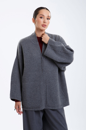 Кардиган жен каш 08384 Munkh (XL-50, 74 серый)