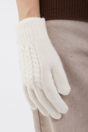 Перчатки 31121 кашемир КХ (F, 01 белый)