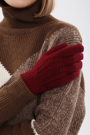 Перчатки 31121 кашемир КХ (F, 46 бордо)