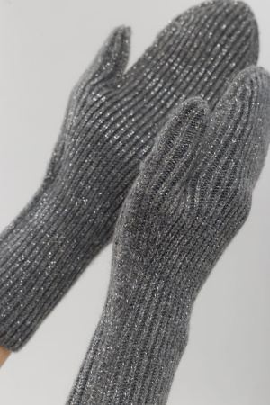 Варежки КW190492 гоби (F, 74/люрекс)