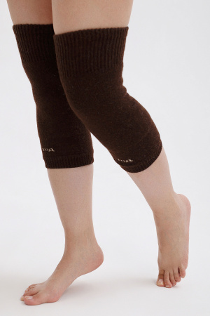 Наколенники длинные 70% шерсть ТОД (F, шоколадный)