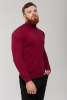 Джемпер муж с выс ворот KМ060540/KM060692 каш+шелк гоби (M-46, 46 бордо)