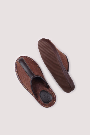 Тапочки войлочные без пятки Bogts (36-37, коричневый )