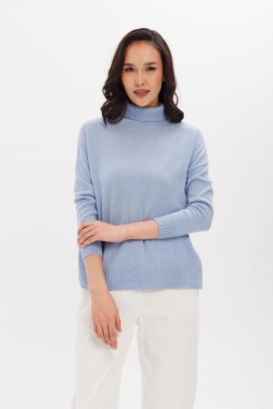 Свитер жен 12072 каш Мунх (M-46, 520 голубой)